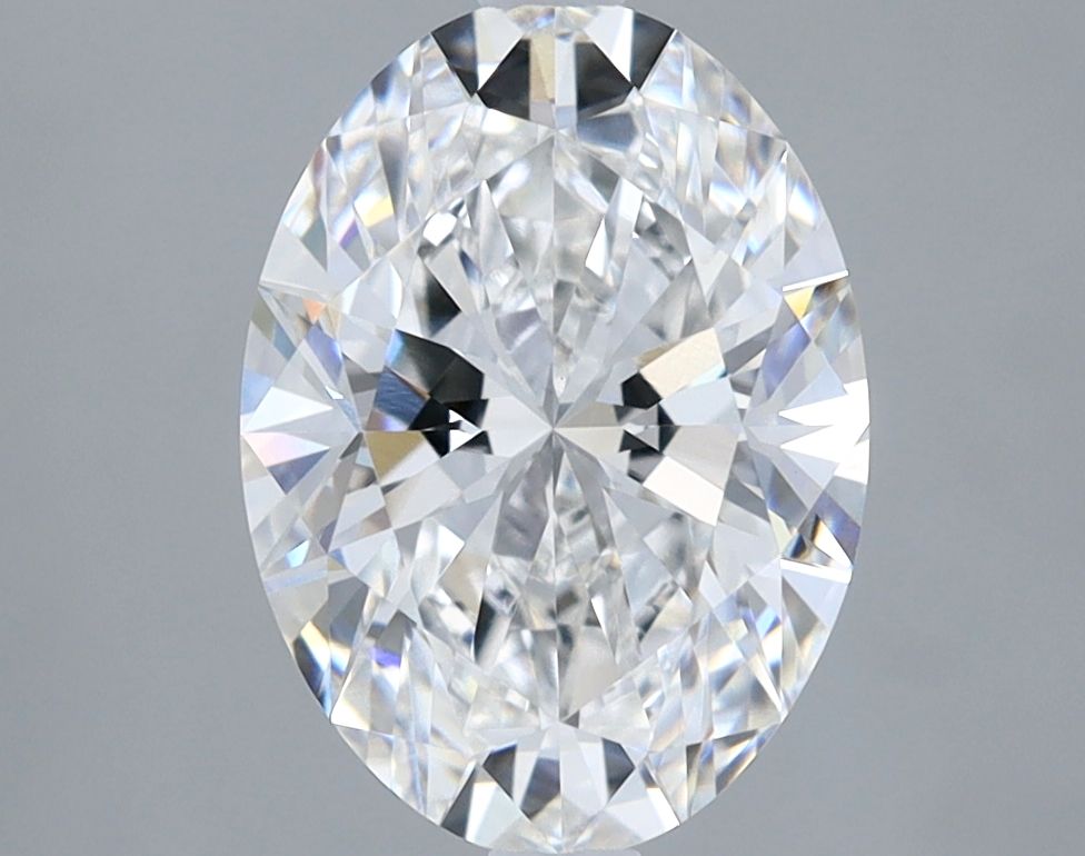 2.52 Carat Oval lab Diamond with  Cut Diamond in 14KT  view 1
