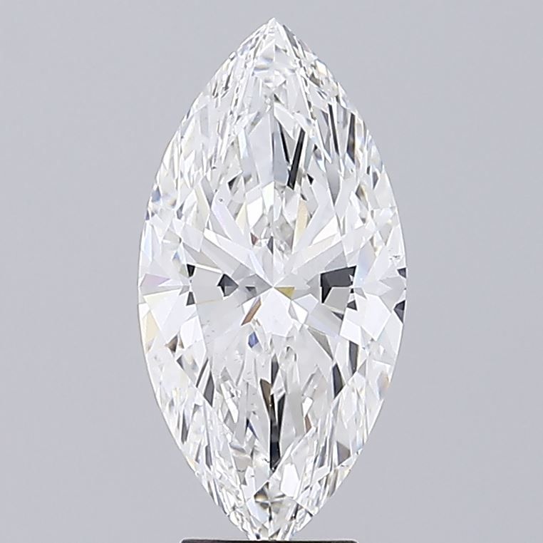 5.18 Carat Marquise Lab Diamond with  Cut Diamond in 14KT  view 1
