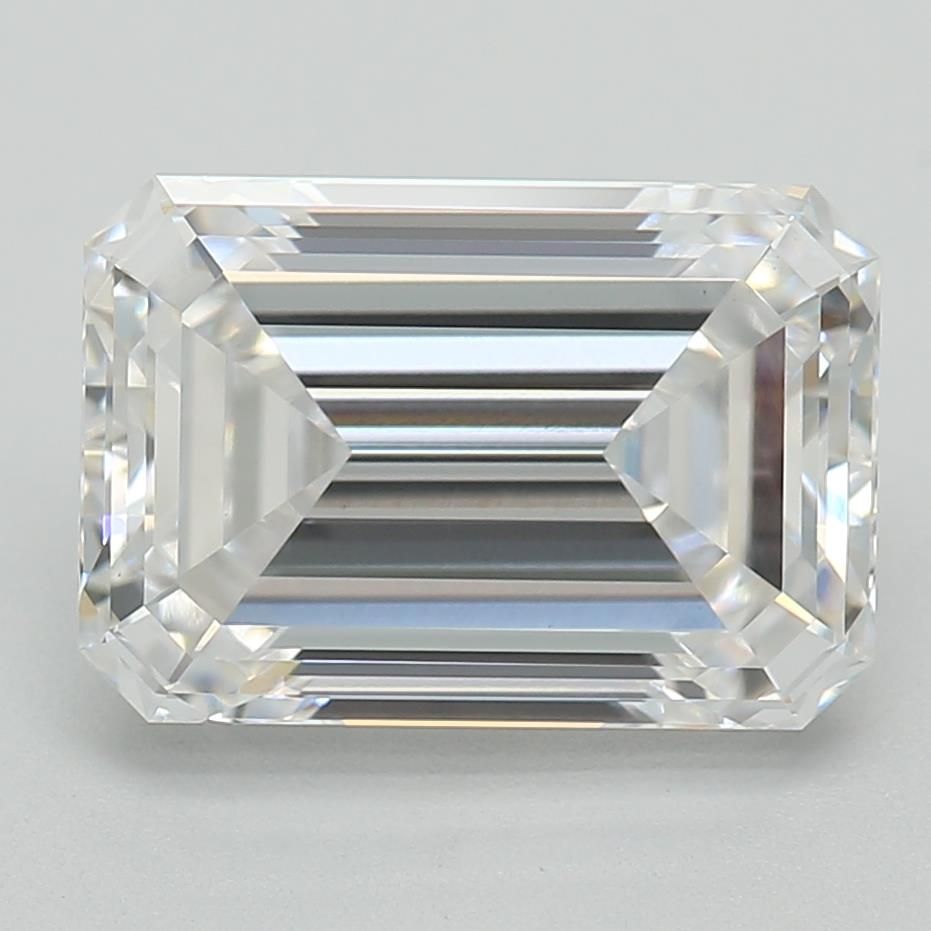 1.9 Carat Emerald Lab Diamond with  Cut Diamond in 14KT  view 1
