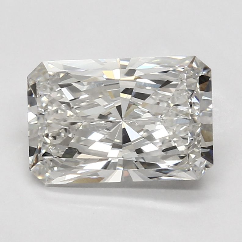 3.05 Carat Radiant Lab Diamond with  Cut Diamond in 14KT  view 1
