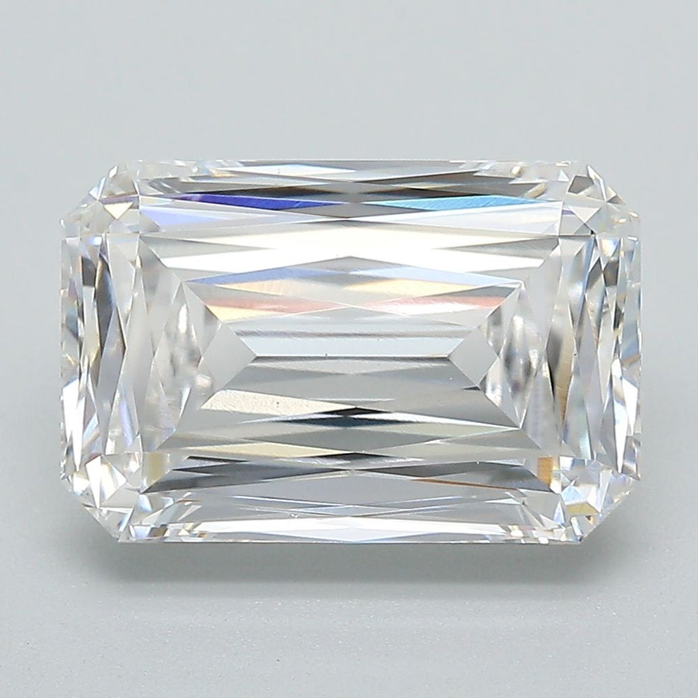 5.08 Carat Radiant Lab Diamond with  Cut Diamond in 14KT  view 1
