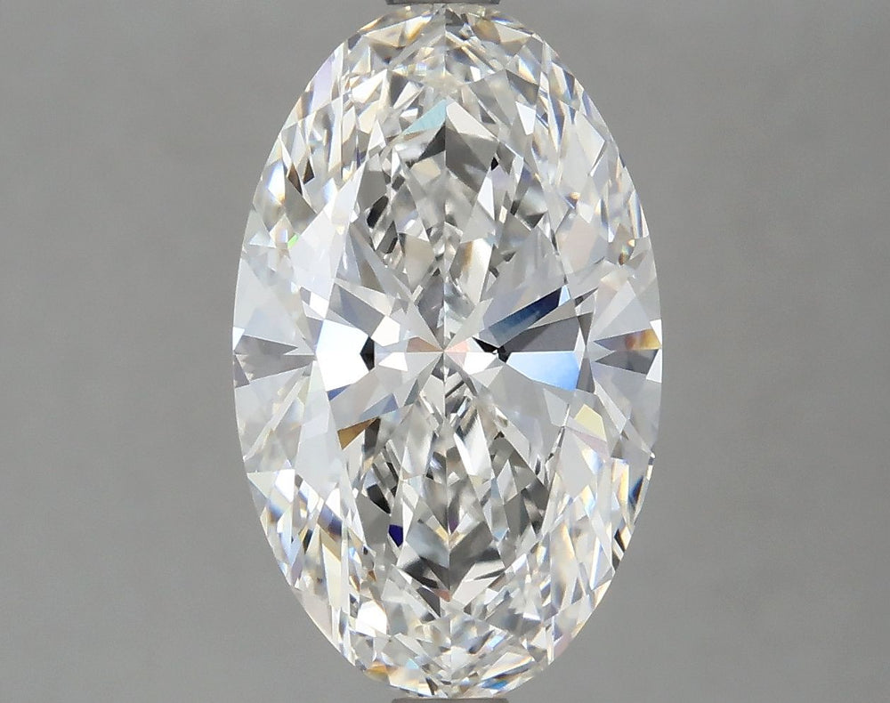 2.89 Carat Oval Lab Diamond with  Cut Diamond in 14KT  view 1
