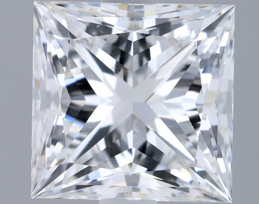 1.87 Carat Princess Lab Diamond with  Cut Diamond in 14KT  view 1
