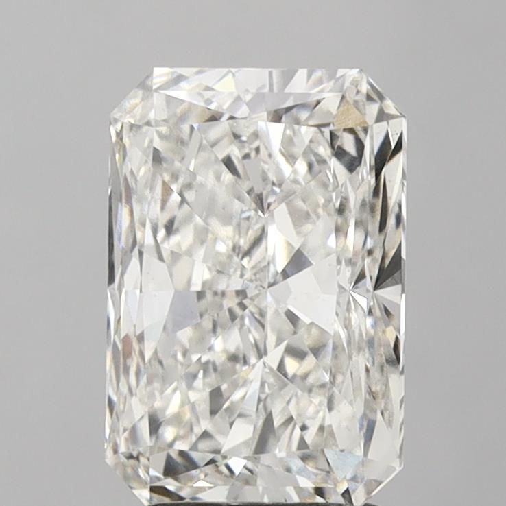 3.11 Carat Radiant Lab Diamond with  Cut Diamond in 14KT  view 1
