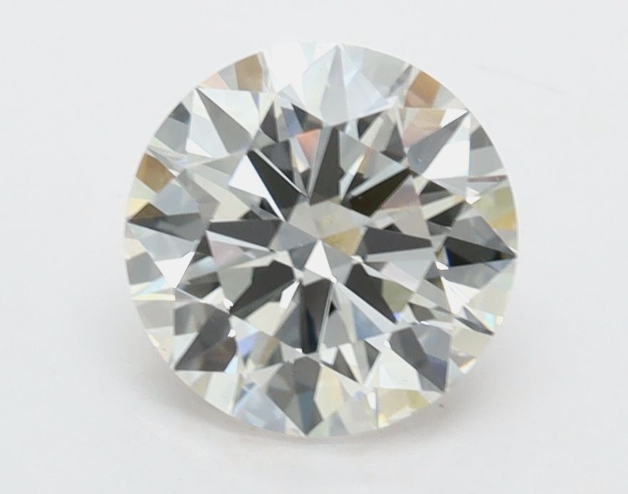 1.01 Carat Round Lab Diamond with  Cut Diamond in 14KT  view 1
