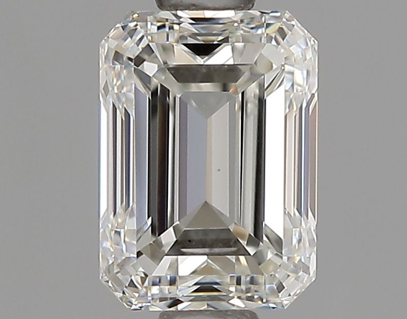 0.91 Carat Emerald Natural Diamond with  Cut Diamond in 14KT  view 1

