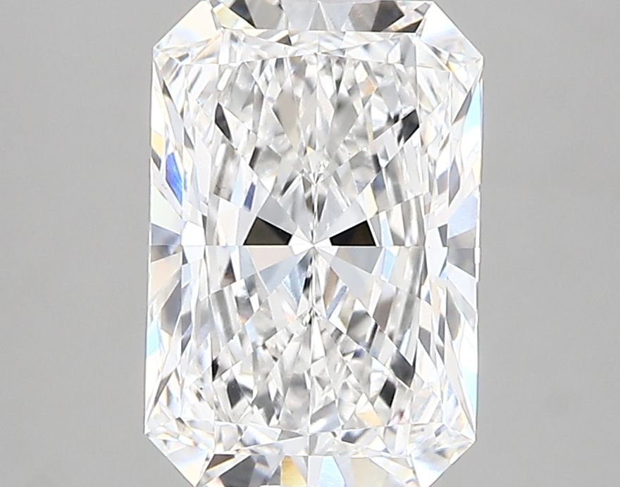 2.49 Carat Radiant Lab Diamond with  Cut Diamond in 14KT  view 1
