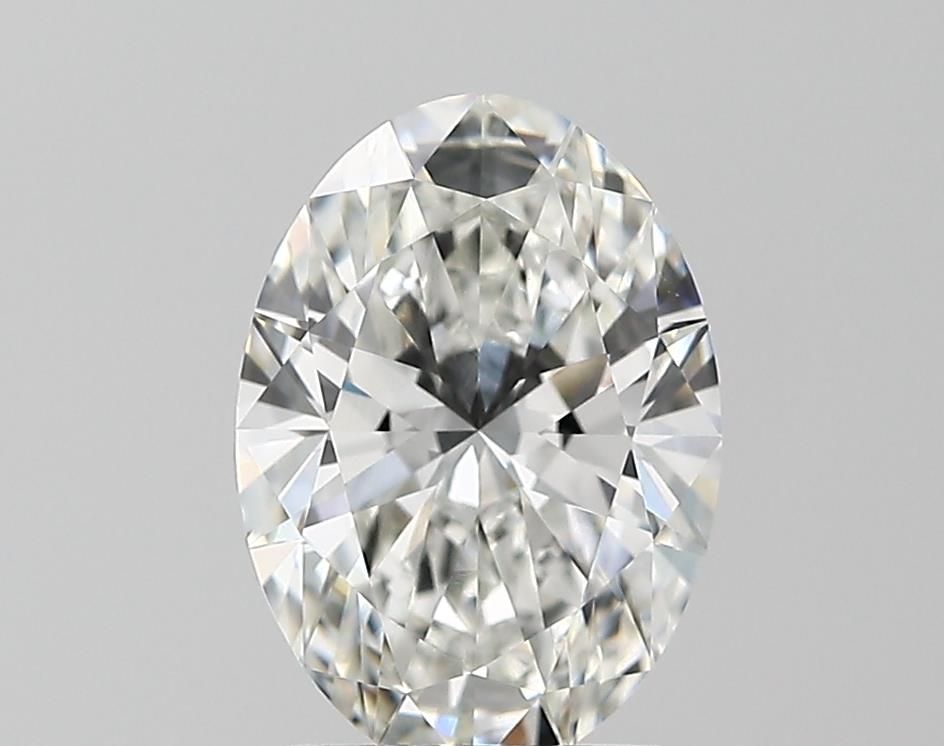 2.09 Carat Oval Lab Diamond with  Cut Diamond in 14KT  view 1
