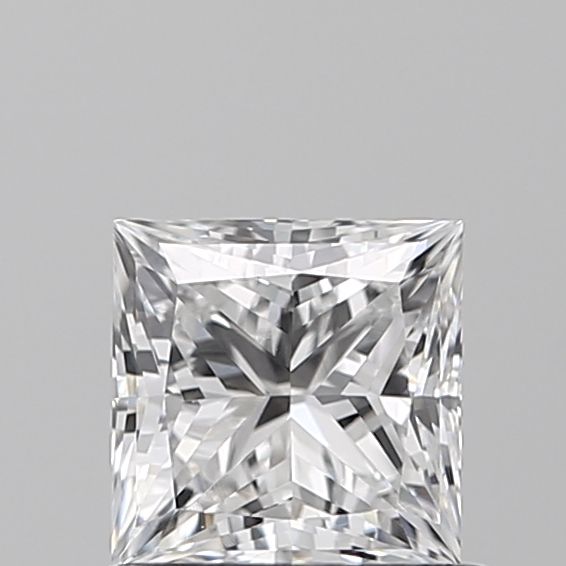 0.77 Carat Princess Lab Diamond with  Cut Diamond in 14KT  view 1

