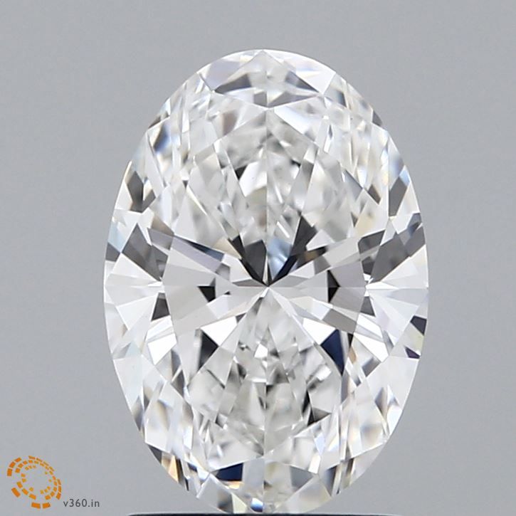 1.91 Carat Oval Lab Diamond with  Cut Diamond in 14KT  view 1
