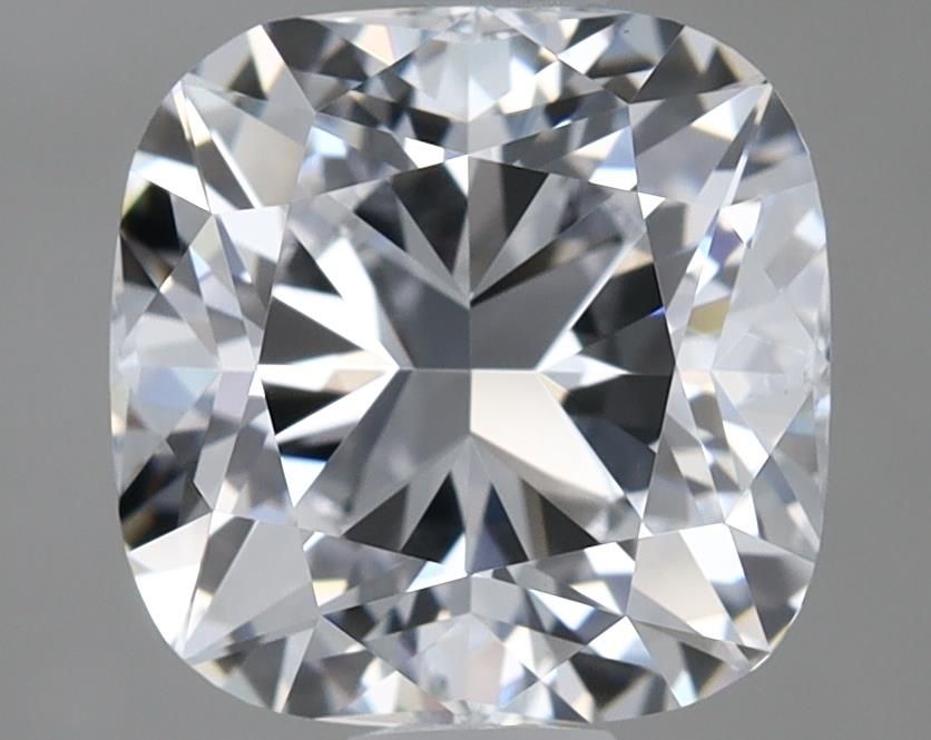 1.94 Carat Cushion Lab Diamond with  Cut Diamond in 14KT  view 1
