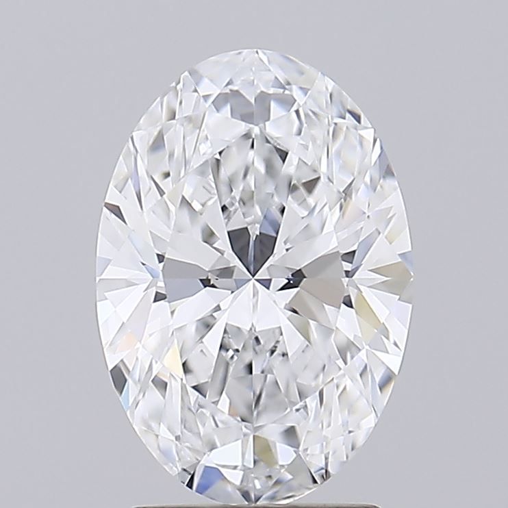 2.24 Carat Oval Lab Diamond with  Cut Diamond in 14KT  view 1
