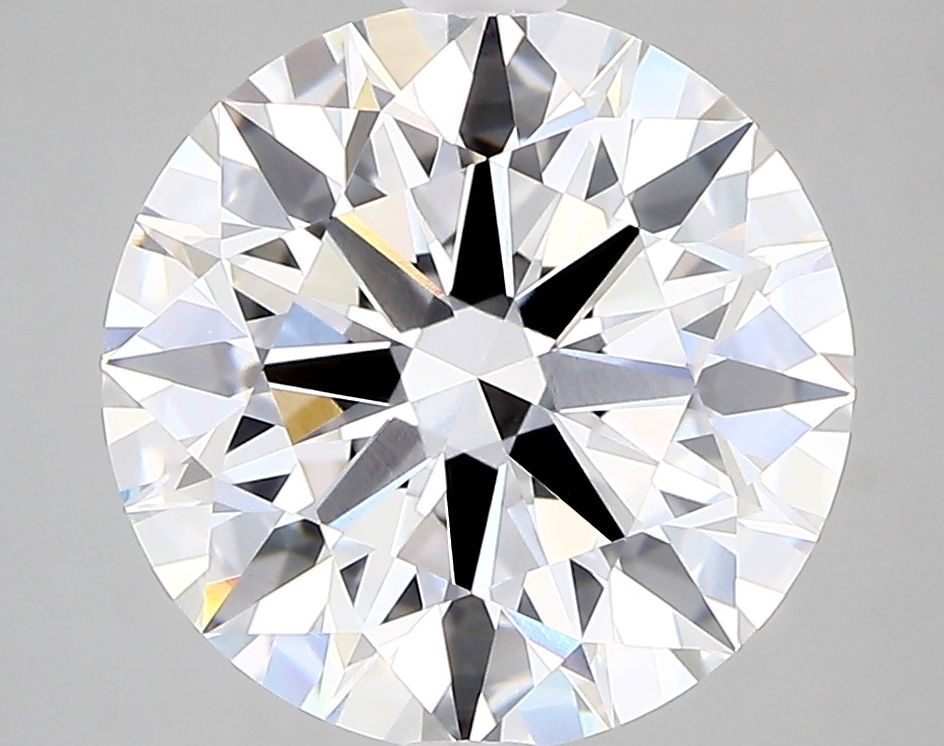 4.75 Carat Round Lab Diamond with  Cut Diamond in 14KT  view 1
