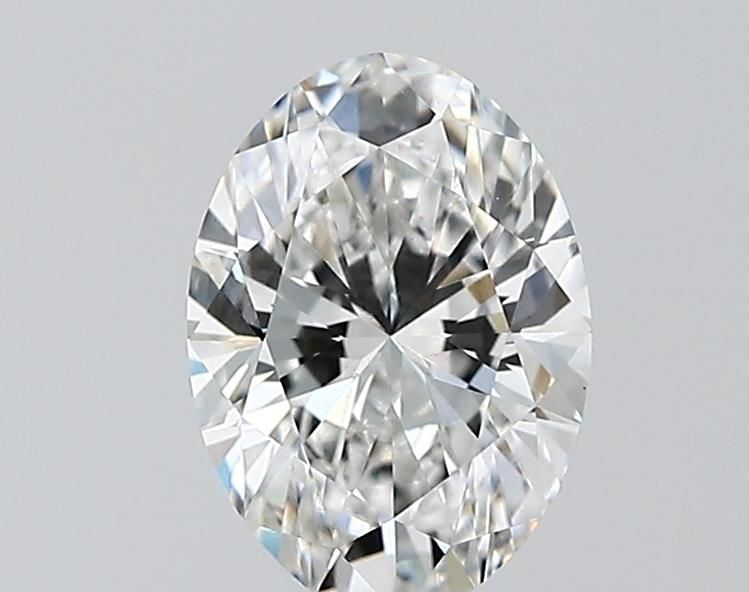 1.25 Carat Oval Lab Diamond with  Cut Diamond in 14KT  view 1
