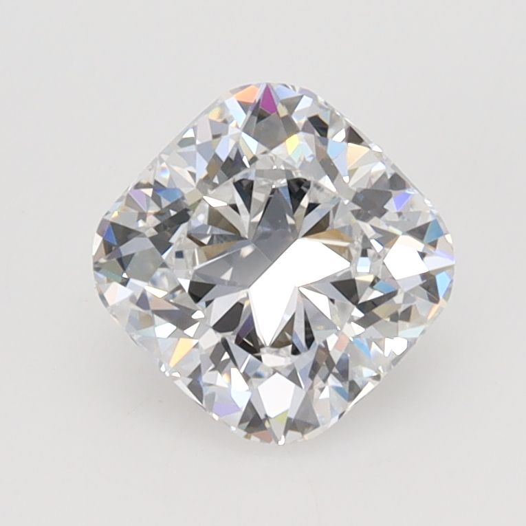 1.04 Carat Cushion Lab Diamond with  Cut Diamond in 14KT  view 1
