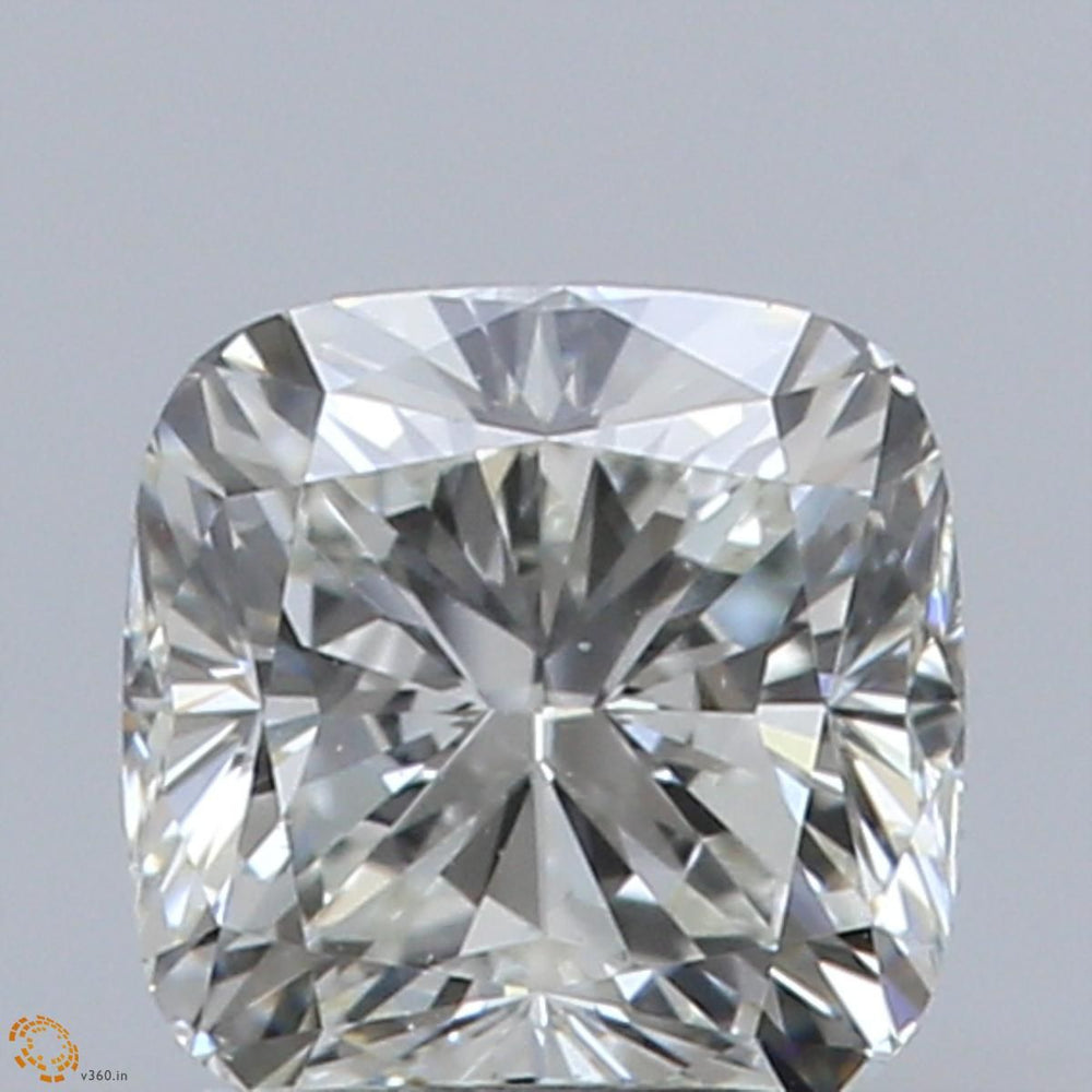 0.8 Carat CUSHION Natural Diamond with  Cut Diamond in 14KT  view 1
