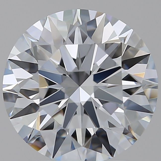 2.25 Carat Round Lab Diamond with  Cut Diamond in 14KT  view 1
