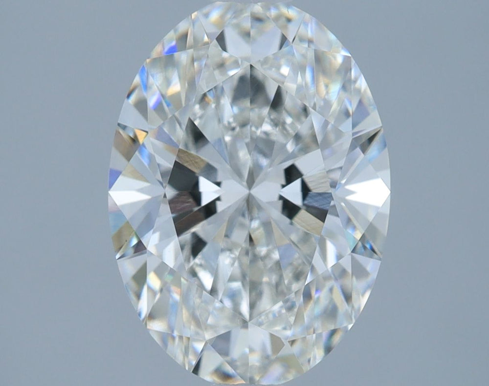 2.15 Carat Oval Lab Diamond with  Cut Diamond in 14KT  view 1
