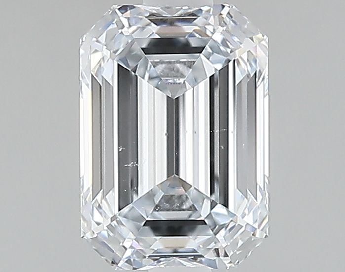 1.53 Carat Emerald Lab Diamond with  Cut Diamond in 14KT  view 1
