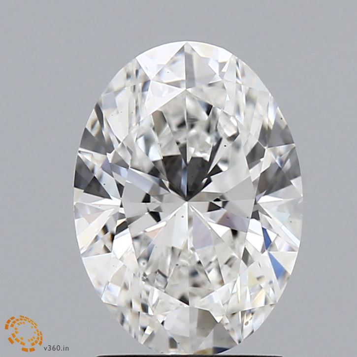 2.0 Carat Oval Lab Diamond with  Cut Diamond in 14KT  view 1
