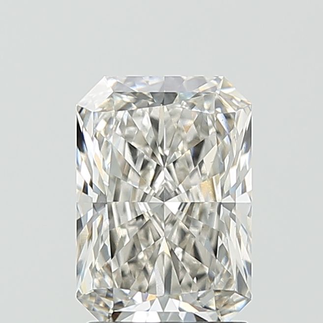 2.11 Carat Radiant Lab Diamond with  Cut Diamond in 14KT  view 1
