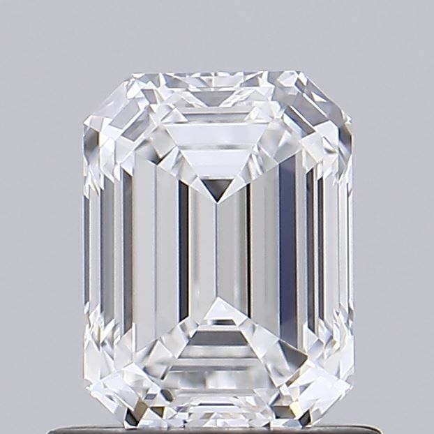 0.93 Carat Emerald Lab Diamond with  Cut Diamond in 14KT  view 1
