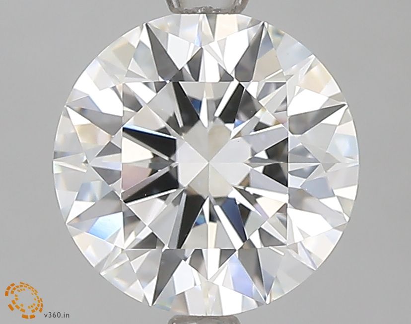 2.1 Carat Round Lab Diamond with  Cut Diamond in 14KT  view 1
