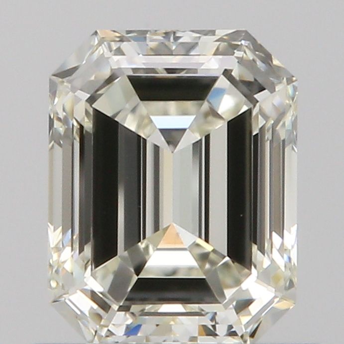 0.65 Carat Emerald Natural Diamond with  Cut Diamond in 14KT  view 1
