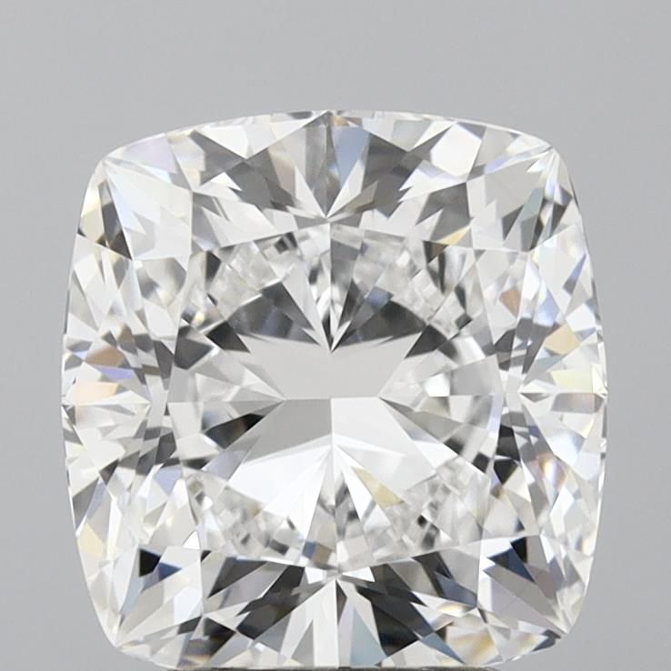 3.05 Carat Cushion Lab Diamond with  Cut Diamond in 14KT  view 1
