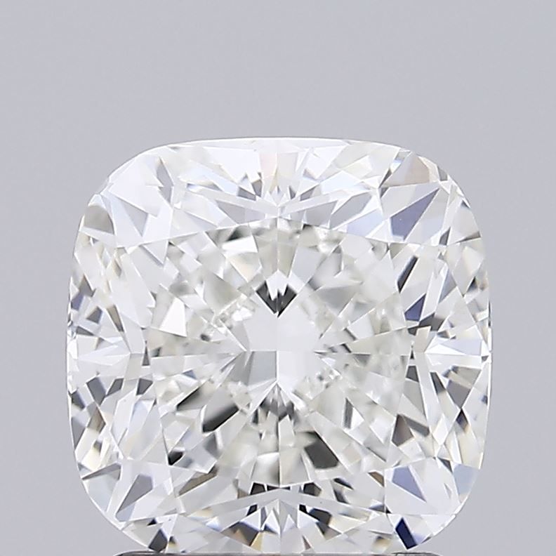 2.1 Carat Cushion Lab Diamond with  Cut Diamond in 14KT  view 1

