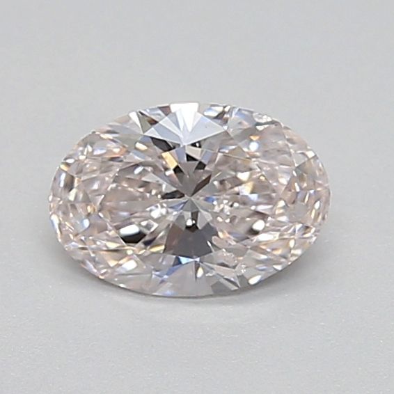 0.47 Carat Oval Lab Diamond with  Cut Diamond in 14KT  view 1
