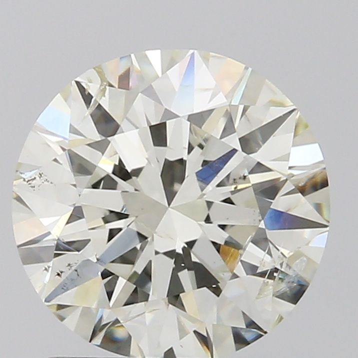 1.51 Carat Round Natural Diamond with  Cut Diamond in 14KT  view 1
