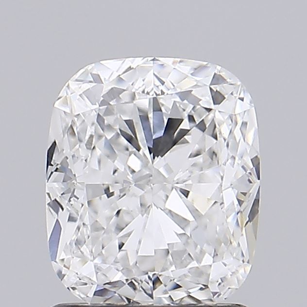 1.31 Carat Cushion Lab Diamond with  Cut Diamond in 14KT  view 1
