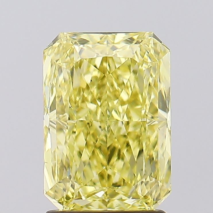 2.07 Carat Radiant Lab Diamond with  Cut Diamond in 14KT  view 1
