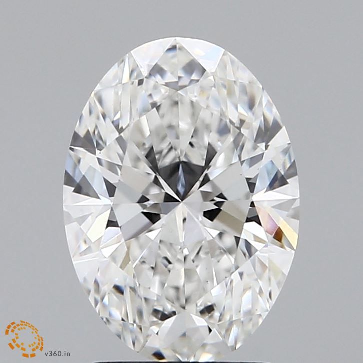 2.02 Carat Oval Lab Diamond with  Cut Diamond in 14KT  view 1
