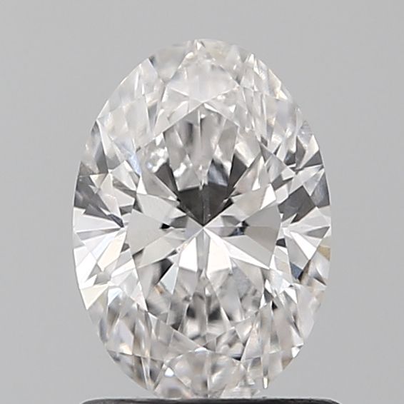 0.95 Carat Oval Lab Diamond with  Cut Diamond in 14KT  view 1
