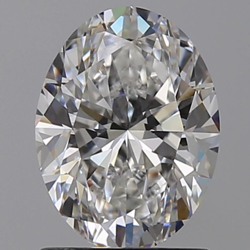 1.5 Carat Oval Natural Diamond with  Cut Diamond in 14KT  view 1
