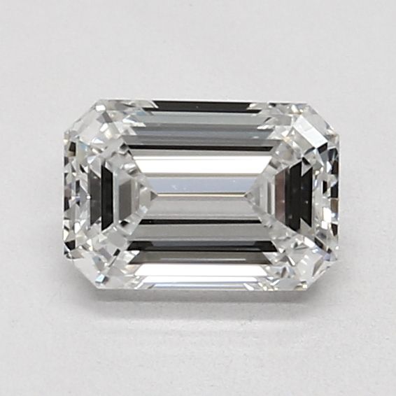 1.01 Carat Emerald Lab Diamond with  Cut Diamond in 14KT  view 1
