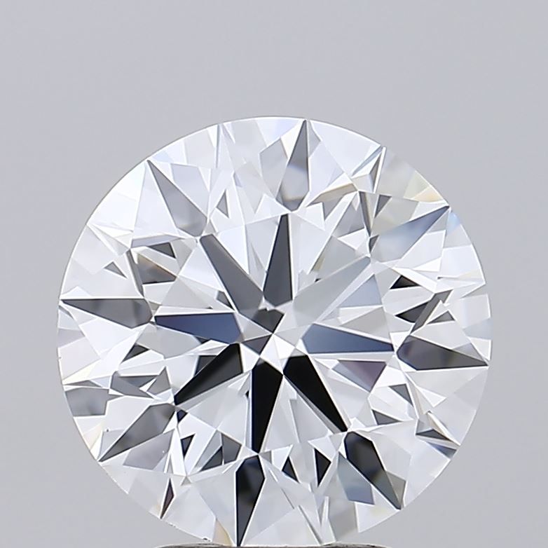 3.63 Carat Round Lab Diamond with  Cut Diamond in 14KT  view 1
