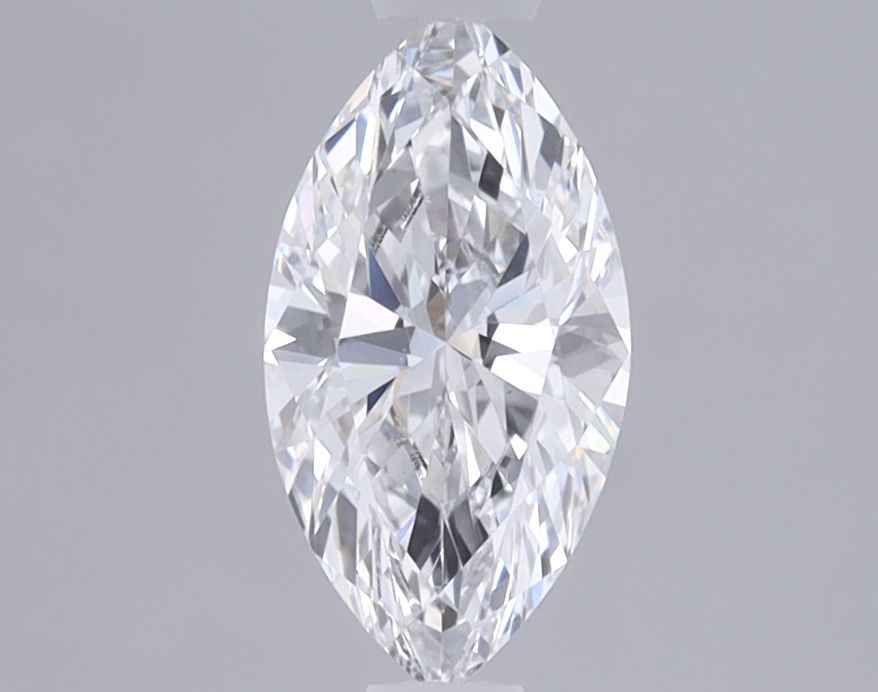 0.62 Carat Marquise Lab Diamond with  Cut Diamond in 14KT  view 1
