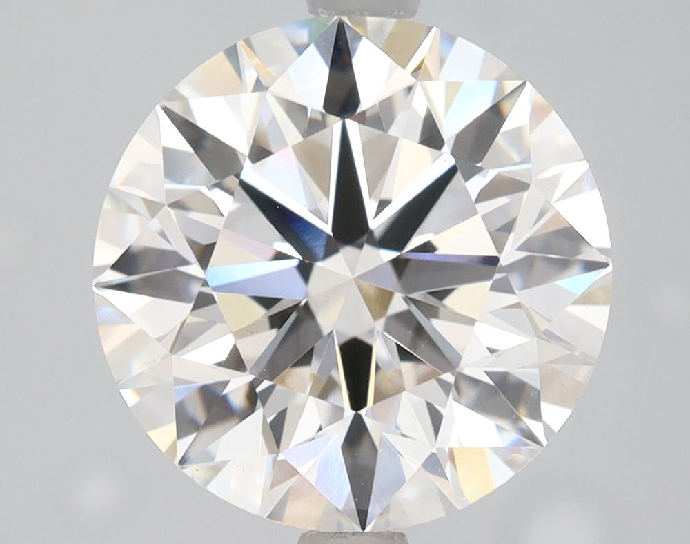 3.43 Carat Round Lab Diamond with  Cut Diamond in 14KT  view 1
