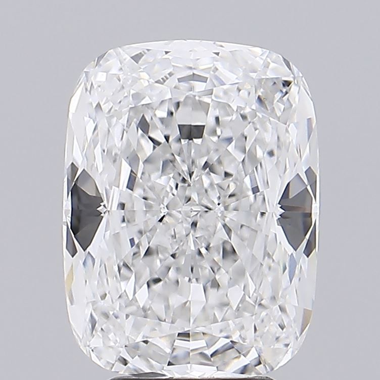 3.91 Carat Cushion Lab Diamond with  Cut Diamond in 14KT  view 1
