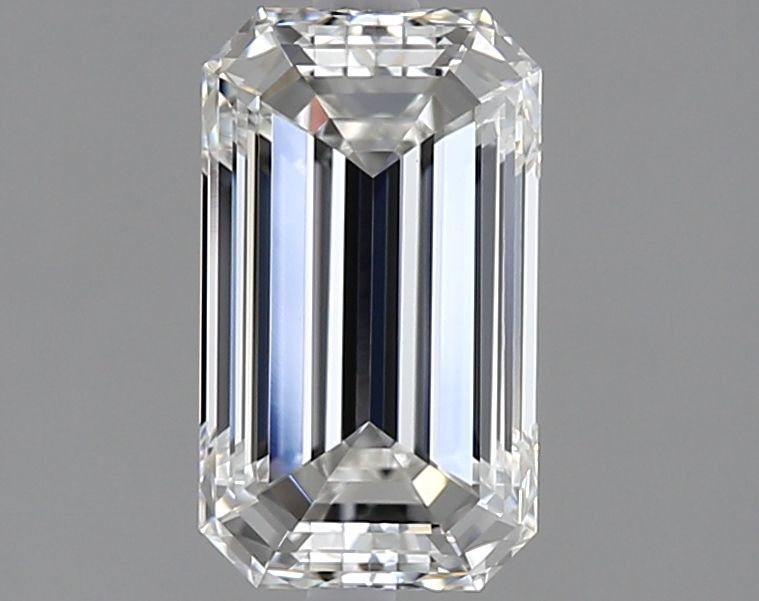 1.72 Carat Emerald Lab Diamond with  Cut Diamond in 14KT  view 1
