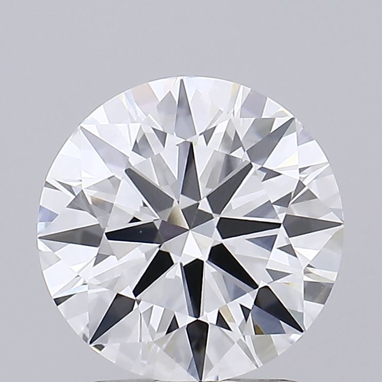 2.02 Carat Round Lab Diamond with  Cut Diamond in 14KT  view 1
