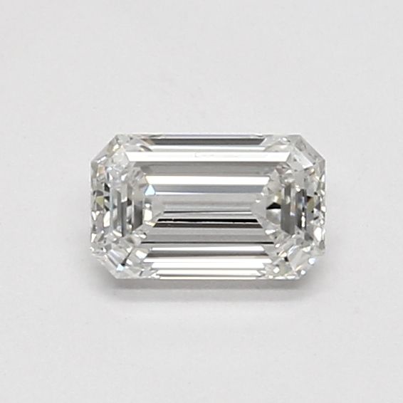 0.47 Carat Emerald Lab Diamond with  Cut Diamond in 14KT  view 1
