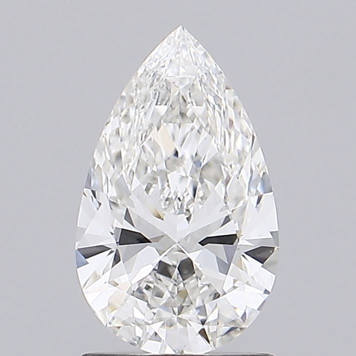 1.33 Carat Pear Lab Diamond with  Cut Diamond in 14KT  view 1
