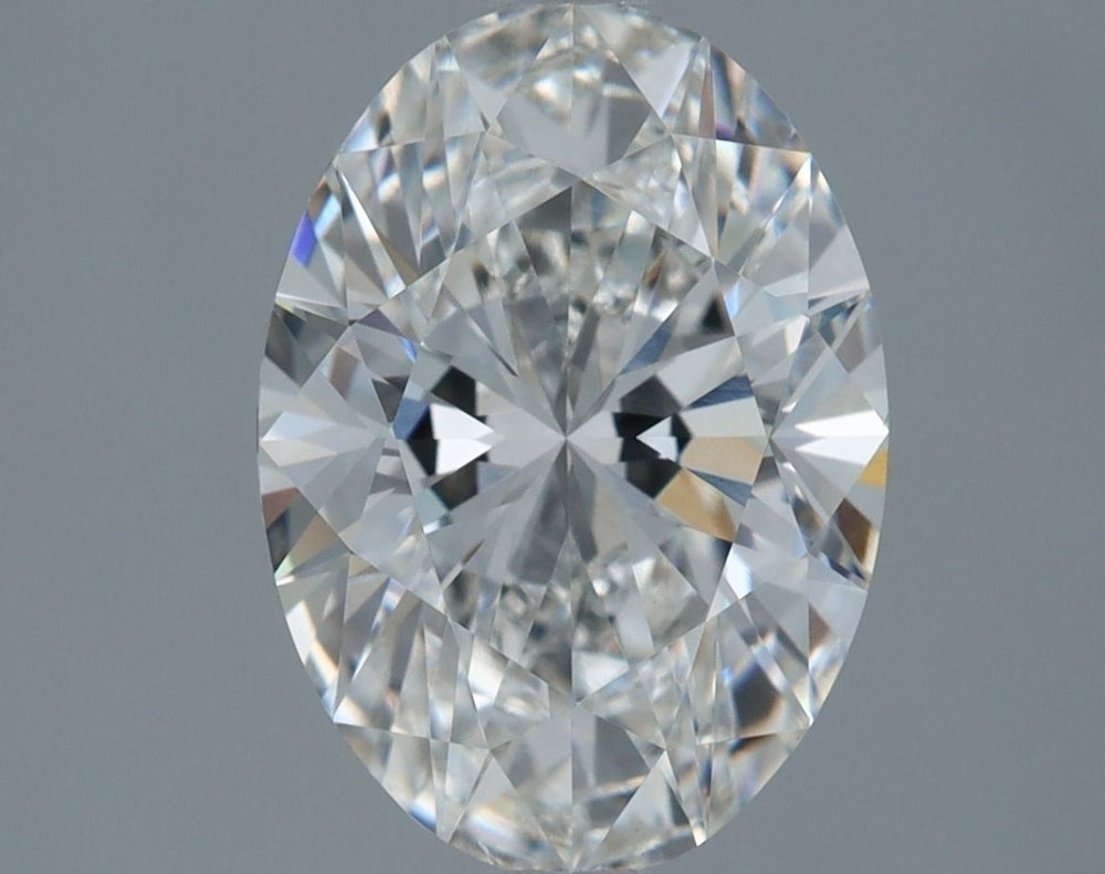 1.84 Carat Oval Lab Diamond with  Cut Diamond in 14KT  view 1
