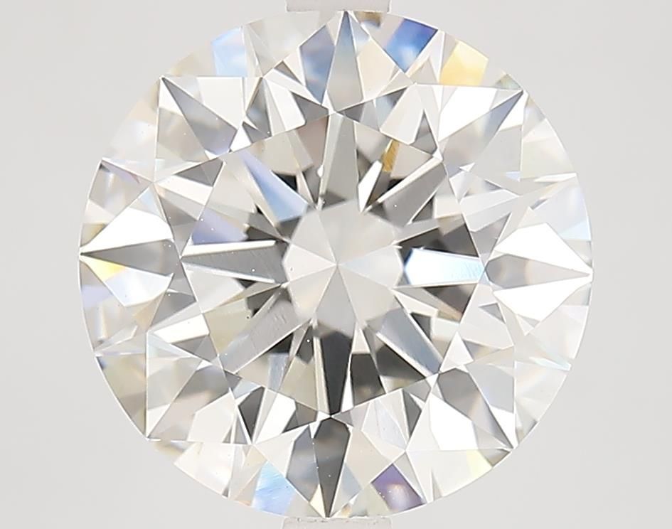 4.61 Carat Round Lab Diamond with  Cut Diamond in 14KT  view 1

