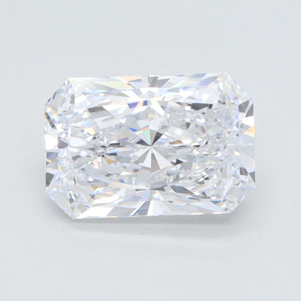 2.08 Carat Radiant Lab Diamond with  Cut Diamond in 14KT  view 1
