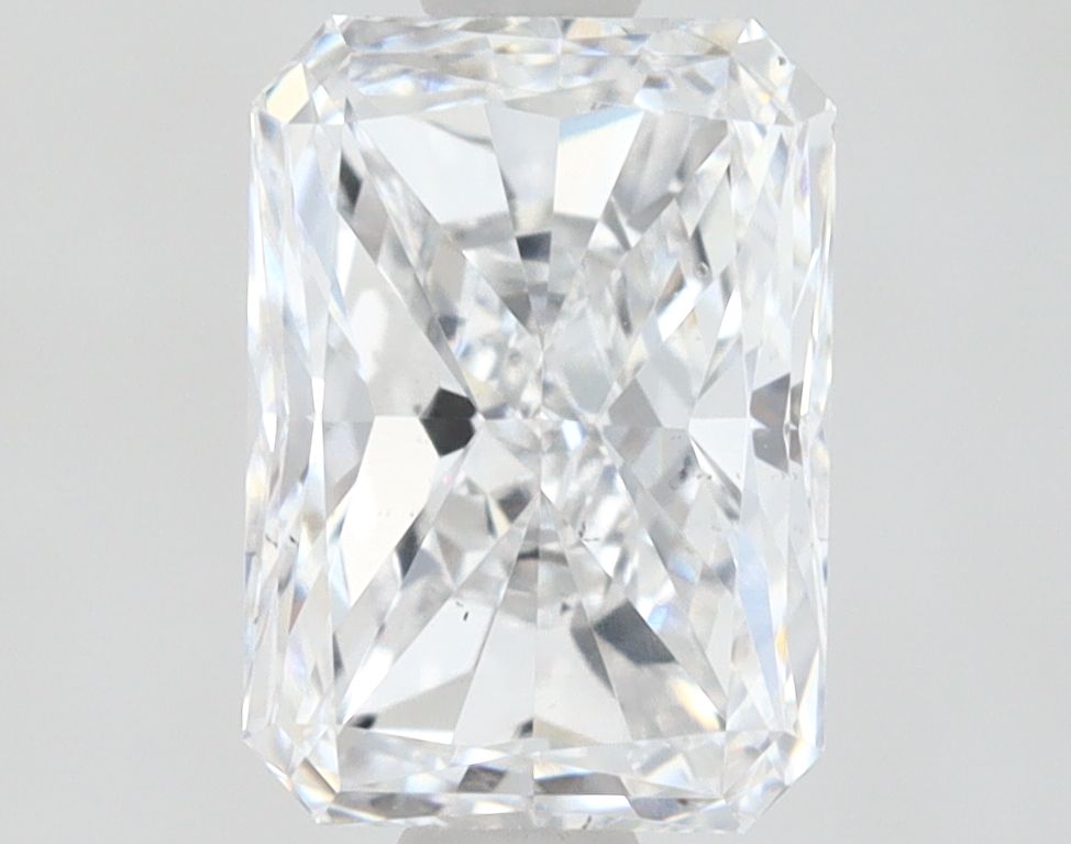 1.02 Carat Radiant Lab Diamond with  Cut Diamond in 14KT  view 1
